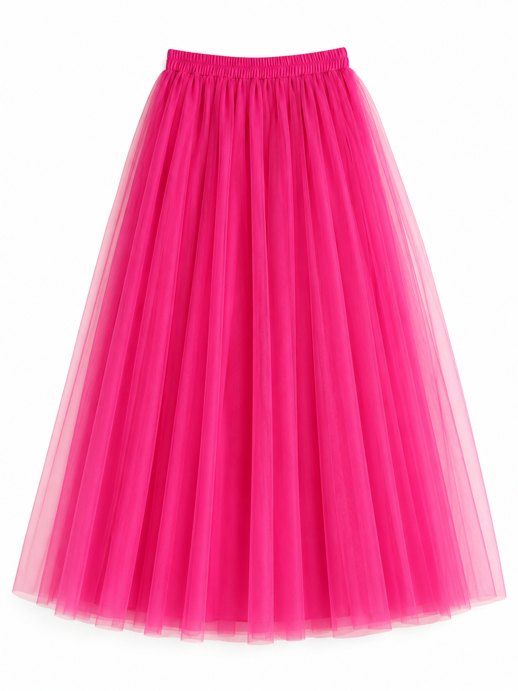 Maxi-Tüllrock - pink