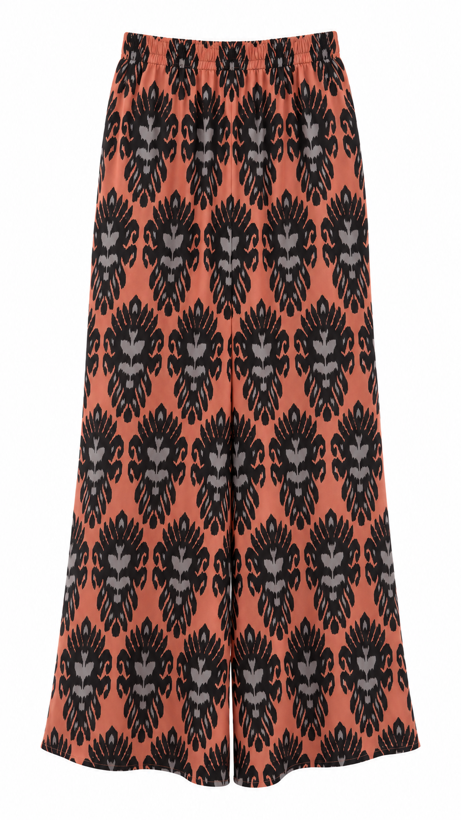 Ikat Seiden Winter-Set - Bronze/eisblau