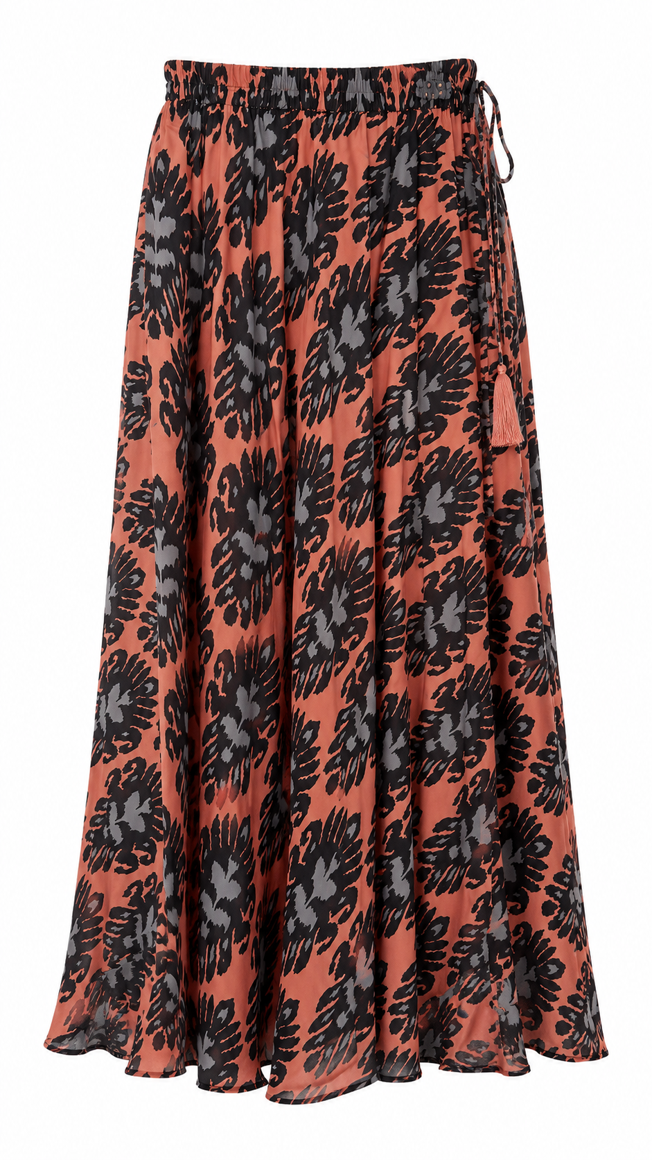 Ikat Seiden Winter-Set - Bronze/eisblau
