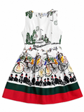 RESALE - Mini-Kleid-Dolce-Vita - weiss/grün/rot