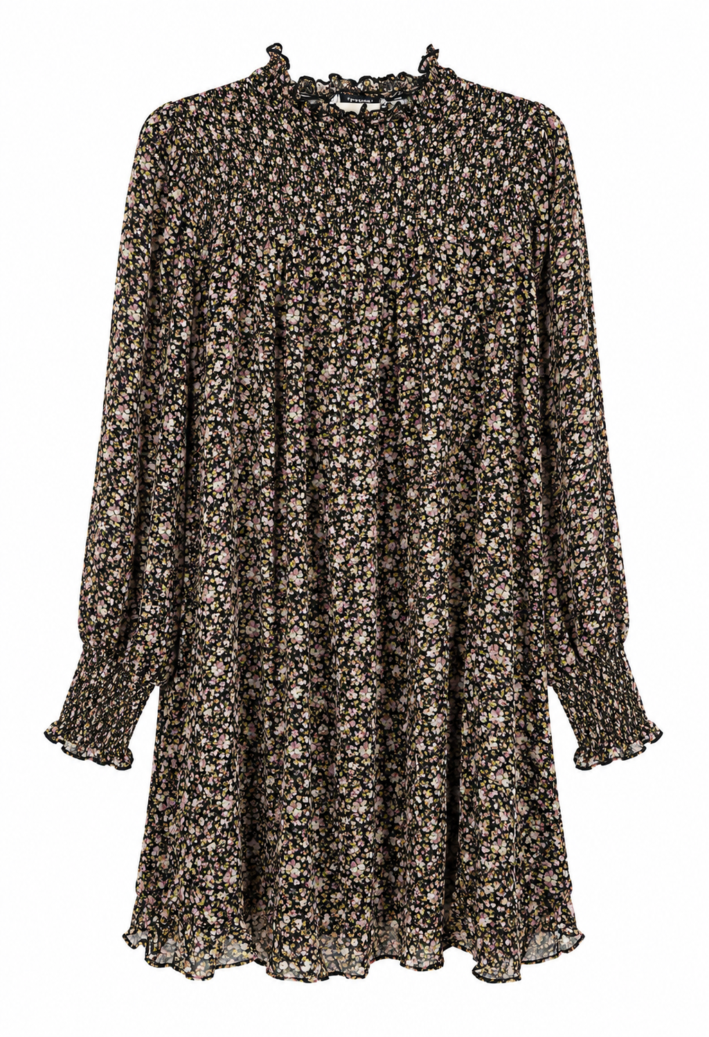 Mini Blumen-Kleid - mehrfarbig