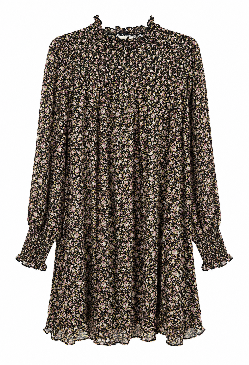 Mini Blumen-Kleid - mehrfarbig