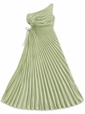 RESALE - Maxi OneShoulder Kleid - grün