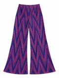 RESALE - Lurex-Hose - blau/pink/gold