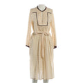 RESALE - Stilvolles Midikleid mit Muster - Creme/Lurex-Muster bunt