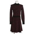 RESALE - Langärmliges Animal-Print Kleid - bordeaux