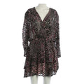 RESALE - Elegantes Leo-Cocktailkleid mit femininer Note - Schwarz/Rosa