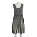 RESALE - Elegantes schwarzes Midikleid - Schwarz/Weiß