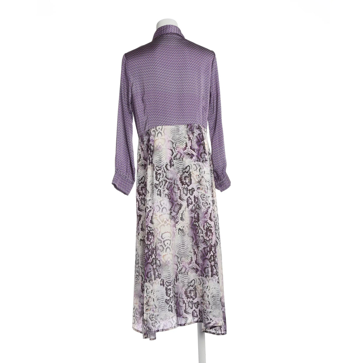 Elegantes Hemdkleid mit Muster - Mehrfarbig