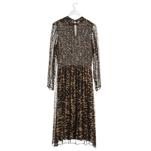 Elegantes Cocktailkleid in sanfter Farbnuance - Braun/schwarz