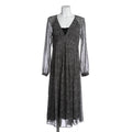 RESALE - Elegantes Midikleid mit Muster - Schwarz/grau/weiß