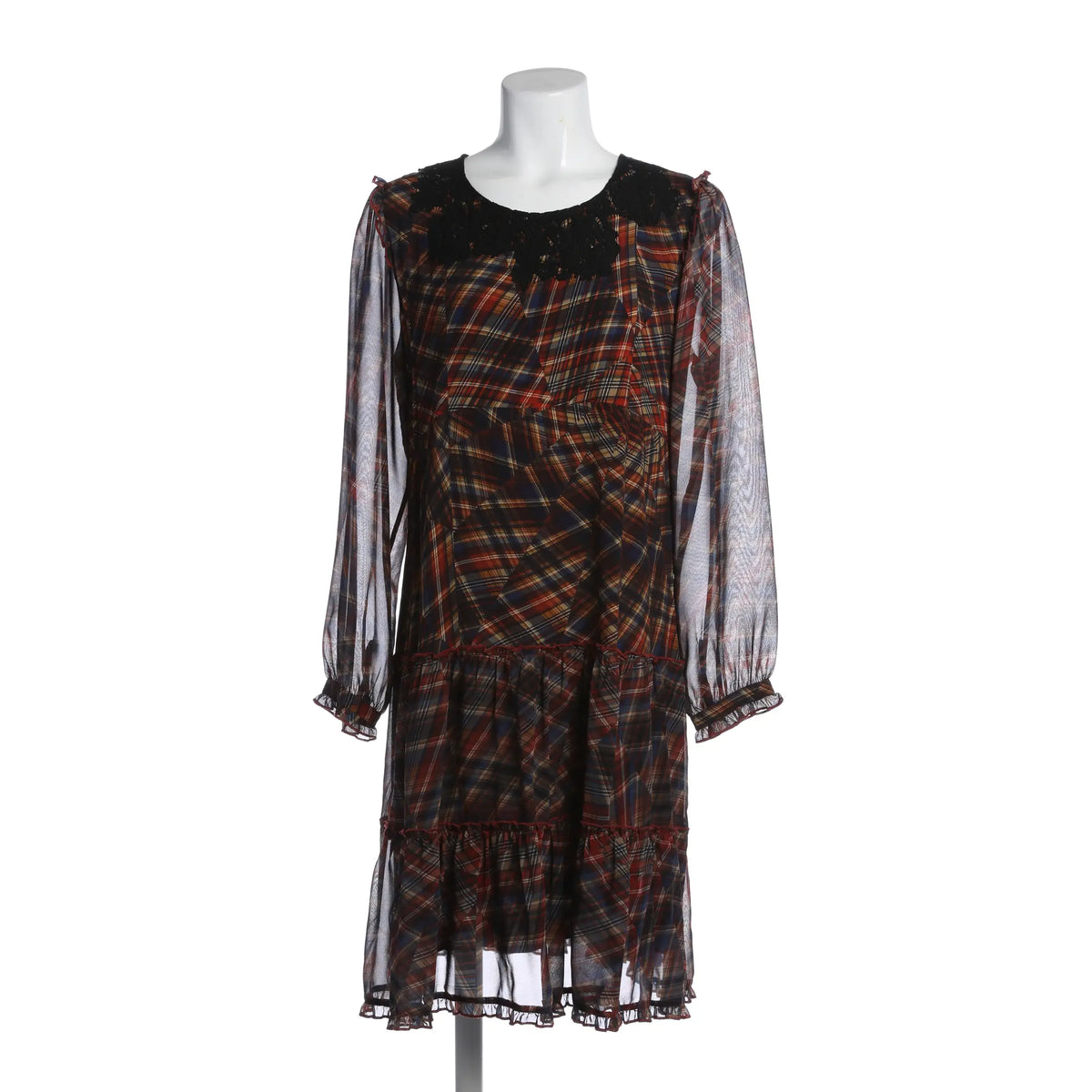 Elegantes Midikleid mit modernem Muster - Mehrfarbig