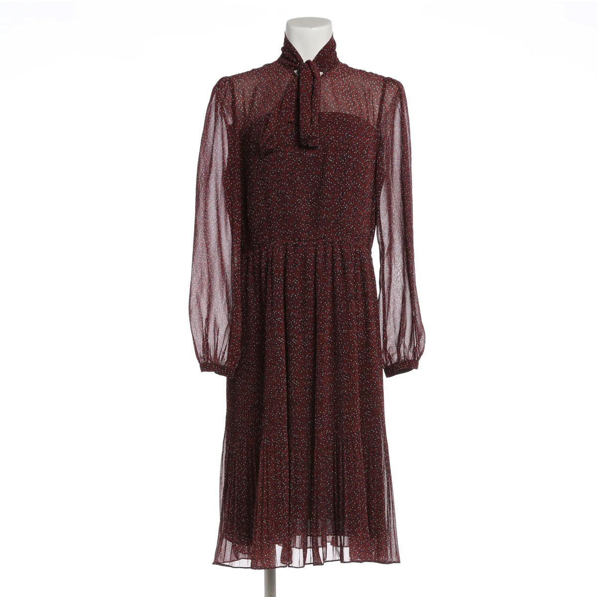 Elegantes Midikleid für Damen - rot/dunkelblau