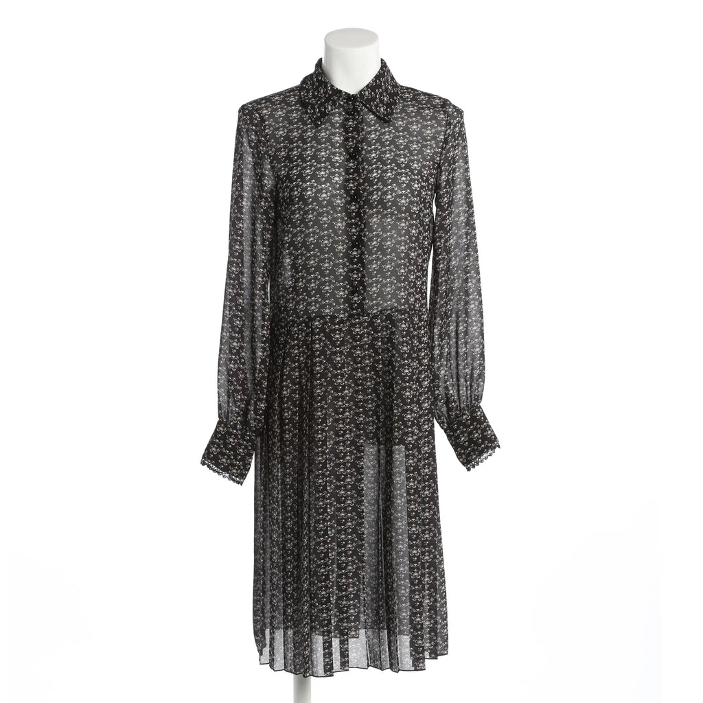 Elegantes Midikleid mit femininer Silhouette - Schwarz