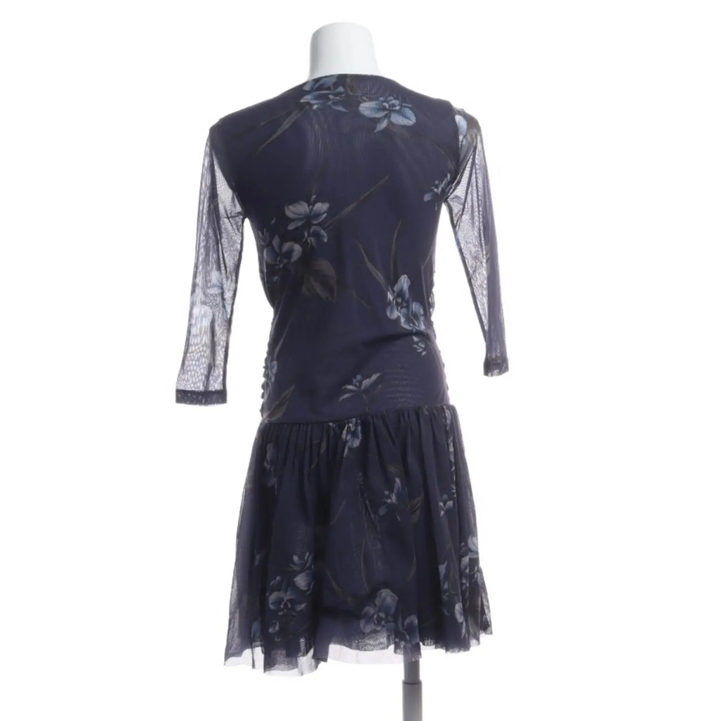 RESALE - Modernes Midikleid mit Print - dunkelblau/Blumenmuster