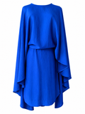 RESALE - Super-Women Cape-Kleid - royalblau
